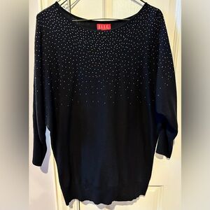 Elle Black Beaded Sweater